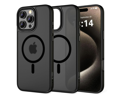 Etui do telefonów TECH-PROTECT Magmat Magsafe do iPhone 16 Pro Max Matte Black 5906302311118